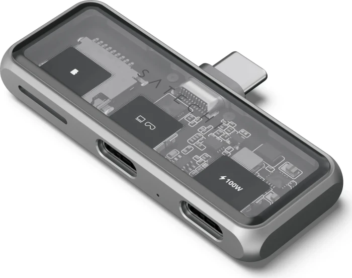 Satechi Mobile XR Hub with microSD Reader, grau, USB-C 3.0 [Stecker]
