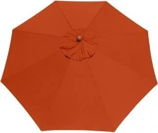 anndora Mittelmastschirm mit Knicker 300cm terracotta