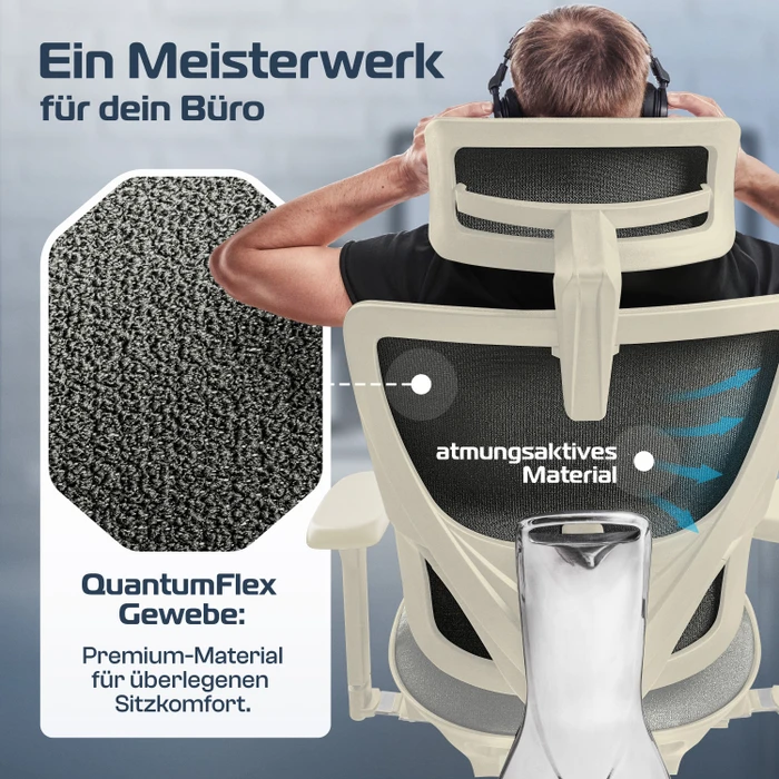 Clouvou MasterSeat Bürostuhl, weiß