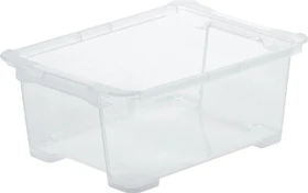 Rotho Evo Easy Storage Aufbewahrungsbox, 11l, transparent/transparent
