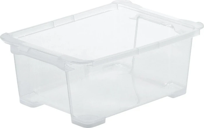 Rotho Evo Easy Storage Aufbewahrungsbox, 11l, transparent/transparent