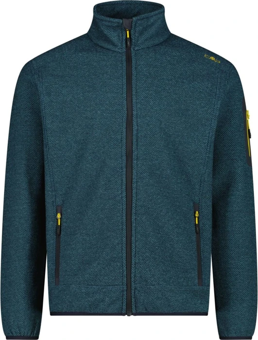 CMP Melange Knit Tech Heavy Fleece Jacke nilo/antracite (Herren)