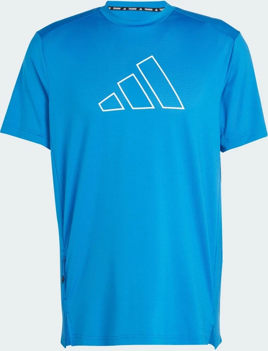 adidas Train Icons Big Logo Training Funktionsshirt kurzarm bright royal/white (Herren)
