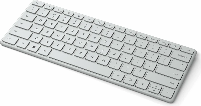 Microsoft Designer Compact Keyboard Gletscherblau, Bluetooth, DE