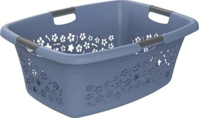 Rotho Flowers 50l Wäschekorb horizon blue