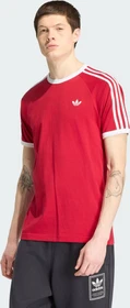 adidas 3-Streifen T-Shirt kurzarm team victory red/white (Herren)