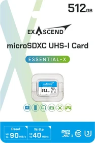 Exascend Essential-X R90/W40 512GB, UHS-I U3, Class 10