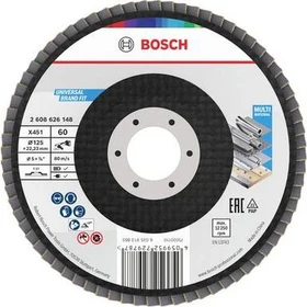 Bosch Professional X451 Fächerschleifscheibe T27 K120, 125x22.23mm, 1 Stück