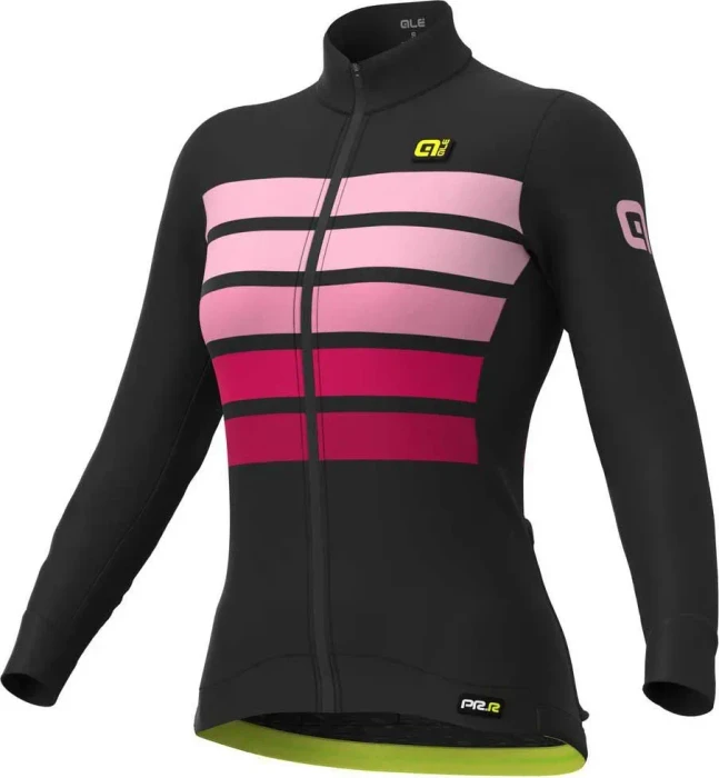 Alé Sombra Wool Thermo Trikot langarm schwarz/pink (Damen)