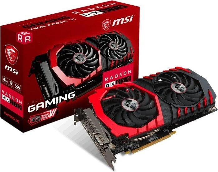 MSI Radeon RX 570 Gaming 4G, 4GB GDDR5, DVI, 2x HDMI, 2x DP