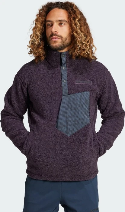 adidas Terrex Xploric High Pile Fleece Pullover aurora black (Herren)