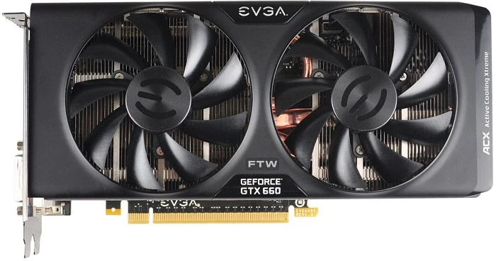 EVGA GeForce GTX 660 FTW ACX Cooler, 2GB GDDR5, 2x DVI, HDMI, DP