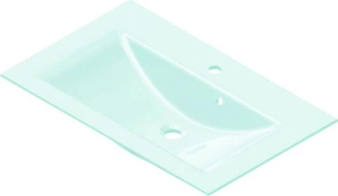 Fackelmann Luna Glaswaschtisch 800x143x501mm mintgrün
