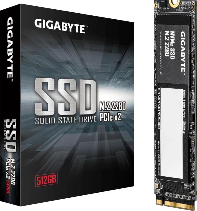 GIGABYTE NVMe SSD M.2 2280 512GB, M.2 2280 / M-Key / PCIe 3.0 x4