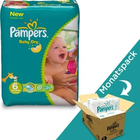 Pampers Baby-Dry Gr.6 Einwegwindel, 16-35kg, 124 Stück