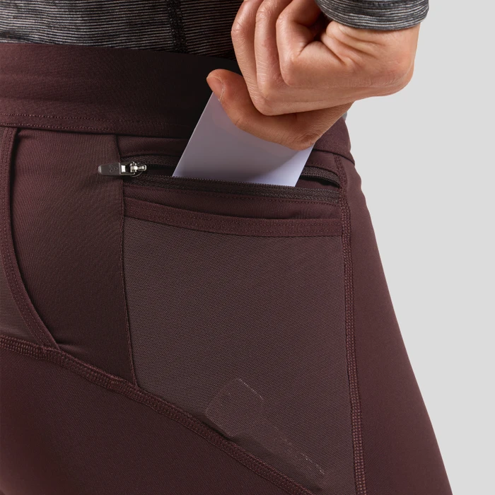 Odlo X-Alp Winter Laufhose lang fudge (Herren)