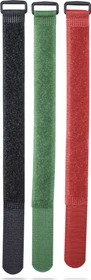 Hama Klett-Kabelbinder mit Schnalle, 20mm, 250mm, farbig sortiert, 9 Stück