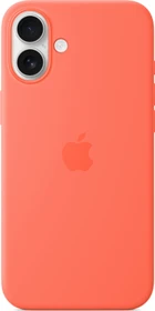 Apple Silikon Case mit MagSafe für iPhone 16 Plus Mandarine