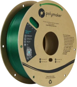 Polymaker PolyLite PETG, Translucent Green, Spule, 1.75mm, 1.00kg