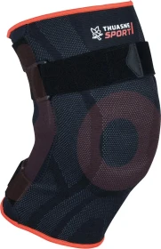 Thuasne Verstärkte Kniebandage Größe M schwarz/orange, 1 Stück