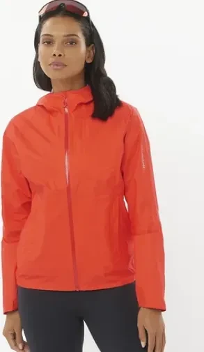 Salomon Bonatti Waterproof Funktionsjacke cherry tomato (Damen)