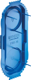 Kaiser Elektro UP¹ Signaldeckel für Einbauöffnungen Ø 2x60 mm
