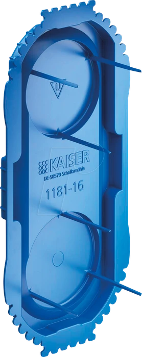 Kaiser Elektro UP¹ Signaldeckel für Einbauöffnungen Ø 2x60 mm