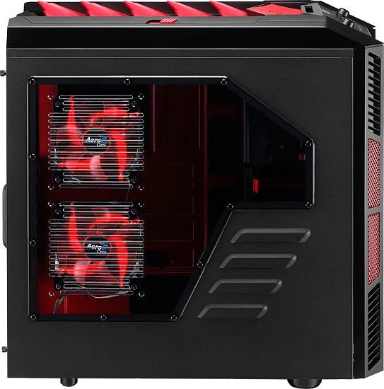 AeroCool XPredator X3 Devil Red Edition, Acrylfenster