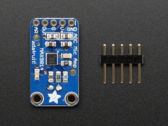 Adafruit Mikrofon, MAX9814/CMA-4544PF-W, mit automatischer Verstärkerregelung