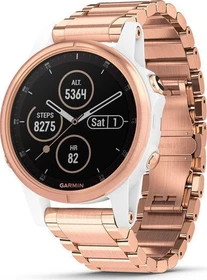 Garmin Fenix 5S Plus Sapphire rosegold mit Metallarmband (010-01987-11)