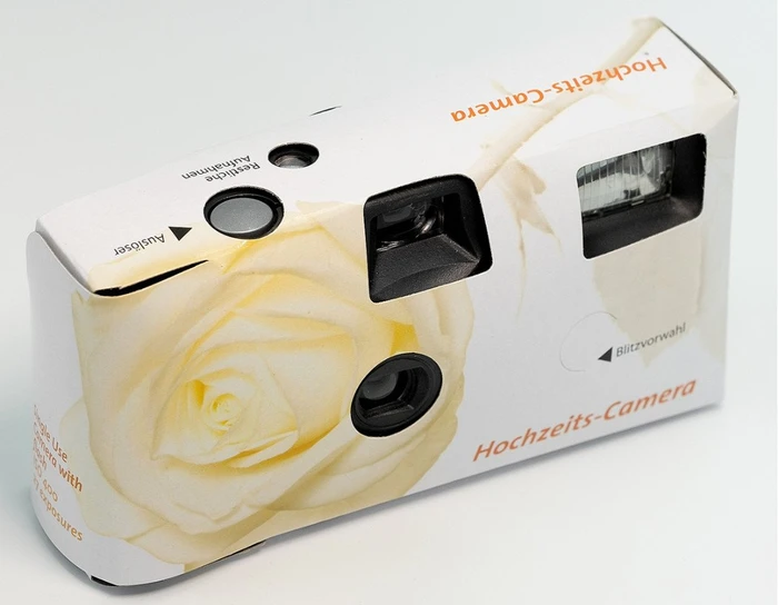 Ringfoto Rosen Einwegkamera Hochzeitskamera 27 Aufnahmen ISO 400