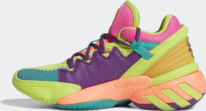 adidas D.O.N. Issue #2 team shock pink/semi solar slime/cloud white (Junior)