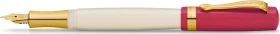 Kaweco Student 30's Blues creme/rot, rechte Hand, extra breit