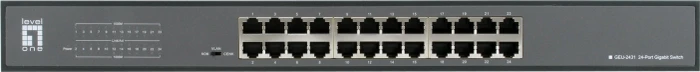 LevelOne GEU Rackmount Gigabit Switch, 24x RJ-45