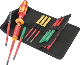 Wera Kraftform Kompakt VDE 15 Torque 1.2-3Nm extra slim 1 Tool Finder Bitset inkl. Tasche, 15-tlg.
