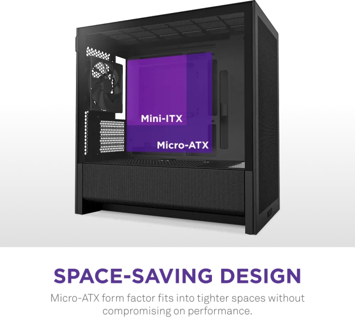 NZXT H3 Flow [2025] Black, schwarz, Glasfenster