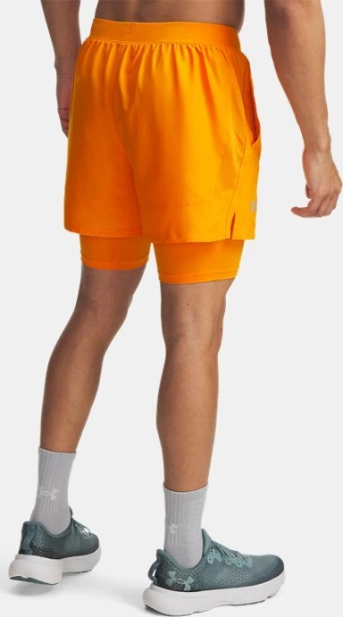 Under Armour Launch 2-in-1 Laufhose kurz squad orange/reflective (Herren)