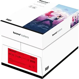 inapa tecno colors Universalpapier intensivrot, A4, 160g/m², 1250 Blatt