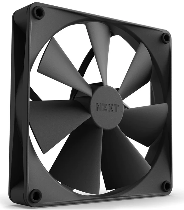 NZXT F Series F140P (2022), Matte Black, schwarz, 140mm