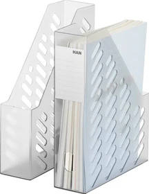 HAN Klassik Brilliant Stehsammler, grau/transparent, 2er-Pack