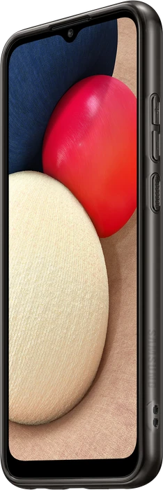 Samsung Soft Clear Cover für Galaxy A02s schwarz
