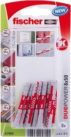 fischer DuoPower 6x50 K Universaldübel, 6x50mm, 8 Stück