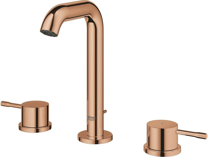 Grohe Essence 3-Loch Waschbeckenarmatur 1/2" M-Size mit Ablauffernbedienung warm sunset