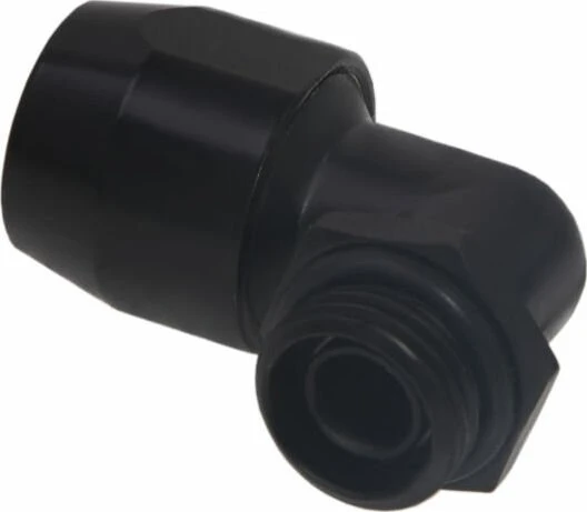 Alphacool HF Anschraubtülle TPV Metall G1/4" auf 12.7/7.6mm schwarz, 90°
