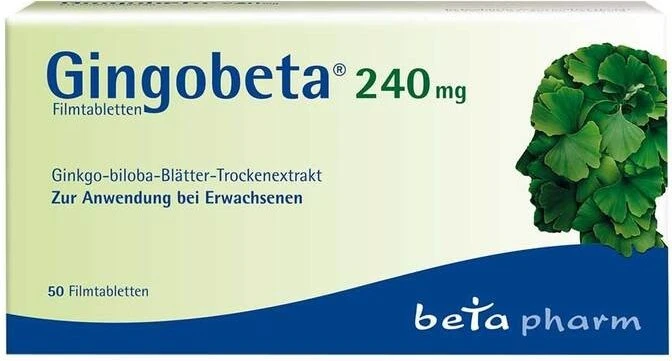 betapharm Gingobeta 240mg Filmtabletten, 50 Stück