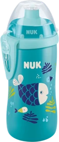 NUK Junior Cup Trinkflasche Chamäleon Effekt, 36+M, 300ml, fisch petrol