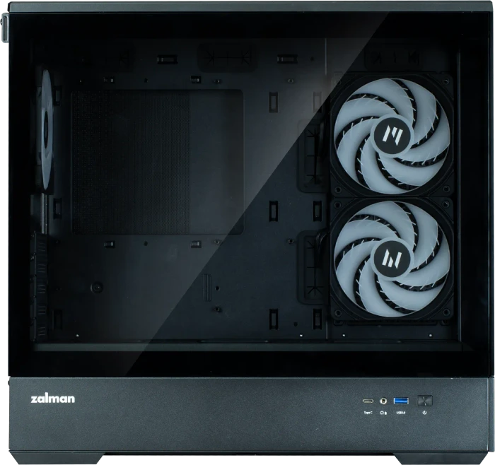 Zalman P30 [V2] Black, schwarz, Glasfenster