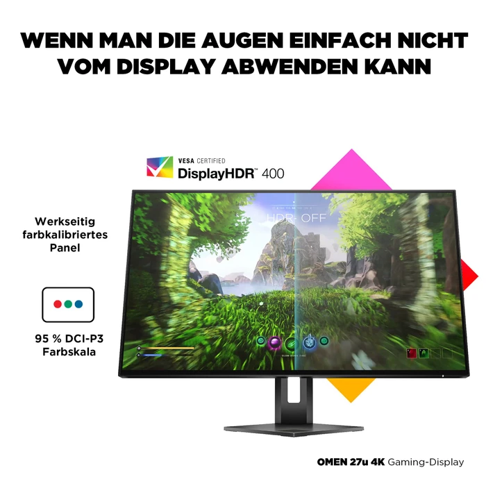 HP Omen 27u, 2 Jahre Garantie, 27"