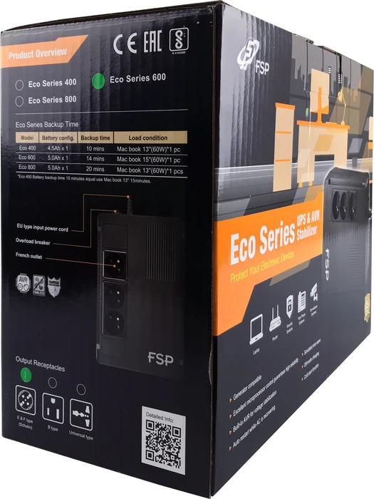 FSP Eco 600, 600VA
