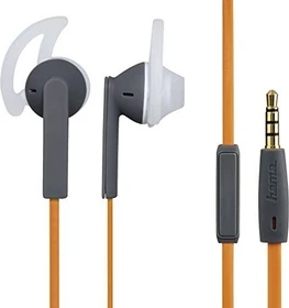 Hama Stereo-Ohrhörer "Action+" orange/grau